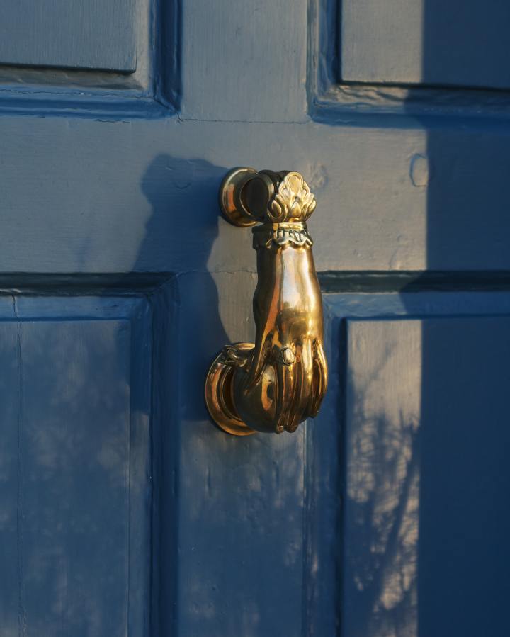 The Weaver's Hand Door Knocker